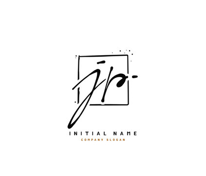 J P JP Beauty vector initial logo, handwriting logo of initial signature, wedding, fashion, jewerly, boutique, floral and botanical with creative template for any company or business.