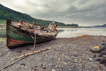 Shipwreck on the island of Kerrera