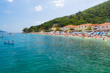 Fototapeta premium Sunny beach of Moscenisca Draga, in Croatia