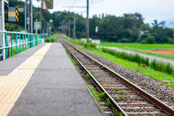 Fototapeta premium 無人駅 旅