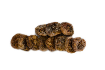 dried figs isolated on a white background