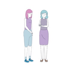 beautiful and young women characters