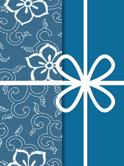 Chinese Porcelain Blue-and-white Style Greeting Card And Gift Cover Design