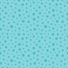 Vector small blue polka dots seamless pattern