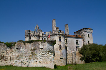 Chateau de Mareuil, a medieval castle in Mareuil-sur-Belle, France