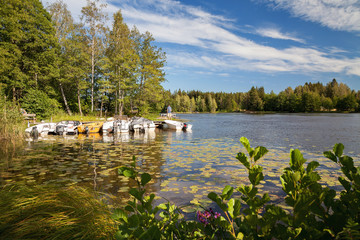 Fototapeta premium River Kymijoki (Kymi) Finland
