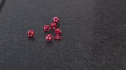 rolling polyhedral game dice 07