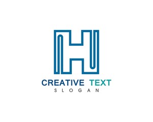 H Letter Logo Template Design Vector illustration