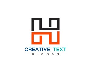 H Letter Logo Template Design Vector illustration
