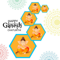 Obraz na płótnie Canvas Happy Ganesh Chaturthi