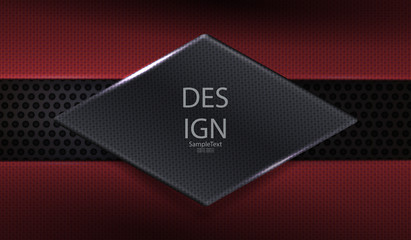 Abstract dark mesh design with a gray hue texture frame like a rhombus