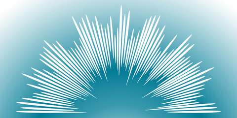 Obraz premium Abstract background with white lines on blue-green background