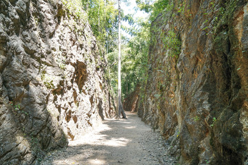The Hell Fire Pass in Kanchanaburi, Thailand