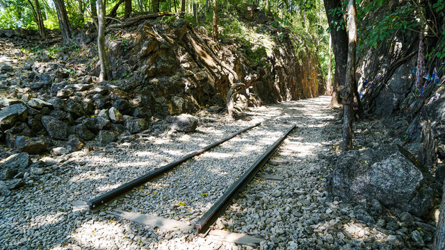 The Hell Fire Pass in Kanchanaburi, Thailand