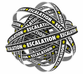 Escalation Advance Problem Next Level Cycle Process 3d Illustration