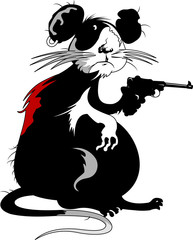 rat with a gun
