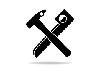 Hammer Haken Alpin Bergsteigen Klettern Silhouette