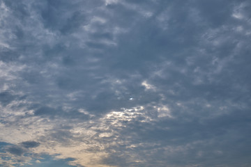 Obraz premium Clouds on the blue sky.