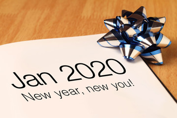 Happy new year 2020 with decoration.