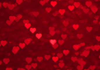 Pink Shiny Heart Abstract Background - Valentines Day