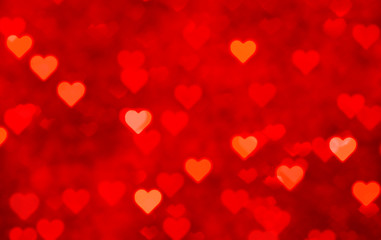 Red Shiny Heart Abstract Background - Valentines Day