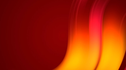3d rendering of abstract background with red orange yellow twisted gradient of colors. beautiful mixing colors of paint arc on a plane