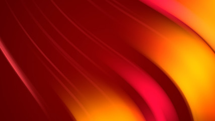 3d rendering of abstract background with red orange yellow twisted gradient of colors. beautiful mixing colors of paint arc on a plane