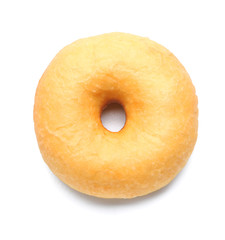 Obraz na płótnie Canvas Sweet tasty donut on white background