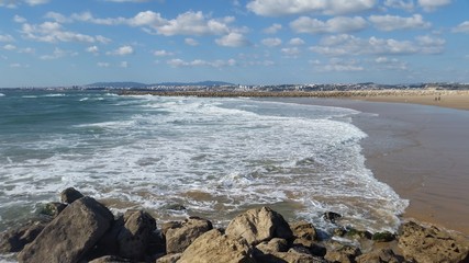 a view of the portuguese coastline