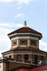 Fototapeta na wymiar Old building with octagonal roof