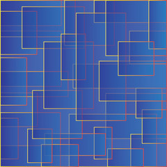 Blue backdrop with squares. Color abstract pattern