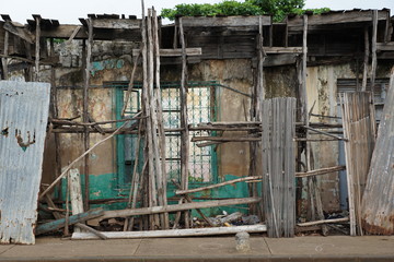 Fototapeta na wymiar Bau auf madagaskar 