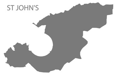 St Johns grey ward map of High Peak district in East Midlands England UK