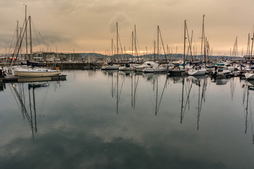 Fototapeta na wymiar Maritime Port of Gijon (Asturias, Spain)