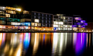Münster Hafen bei Nacht © Patrick Niebergall
