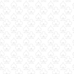 Poker card suit seamless pattern background. Can be used for wallpaper,fabric, web page background, surface texture.Abstract vector backround.