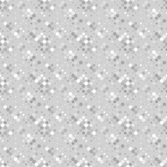 Seamless geometrical circle pattern background - abstract gray vector graphic design