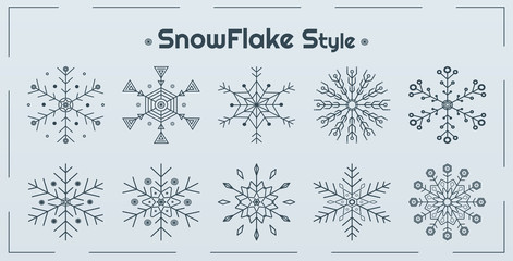 Snowflake style icon drawing design chrismas winter and happy new year and you can use for decorate your work. vector illustration