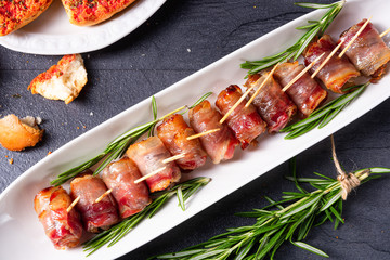  dates wrapped in bacon and delicious tapas