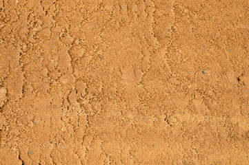 Textured sand surface as background, top view