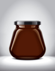 Glass Jar Mockup on Background