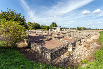 Fototapeta na wymiar The ruins of Gorsium-Herculia, village of the Roman Empire in Tac, Hungary.