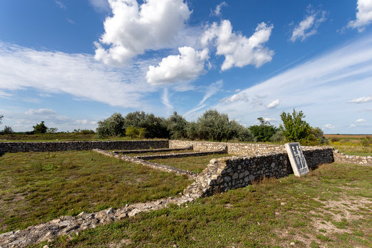 The ruins of Gorsium-Herculia, village of the Roman Empire in Tac, Hungary.