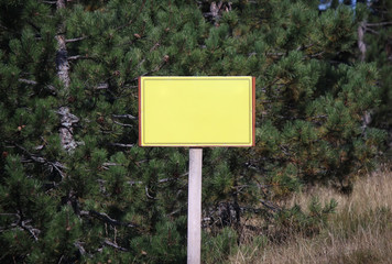Blank wooden sign