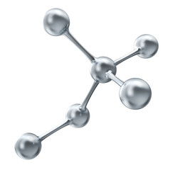Molecule on a white background. 3d illustration
