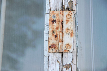 Old window hinges