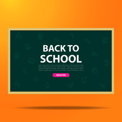 Education design background web design template vector illustration