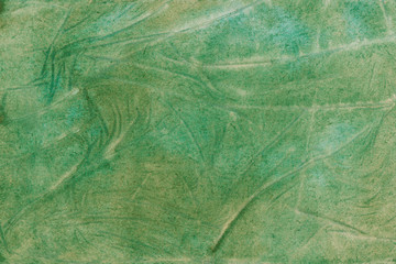 Fototapeta na wymiar Green abstract watercolor background with lines.