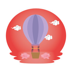 balloon air hot flying icon
