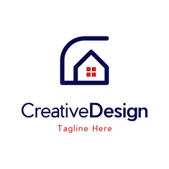 Real estate, house, building construction Logo design vector template. Modern minimalist line art for real estate, houses, hotels,	